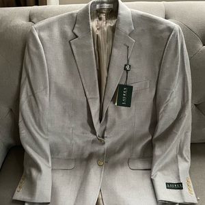 NWT Ralph Lauren Men's Sport Coat Blazer Gray